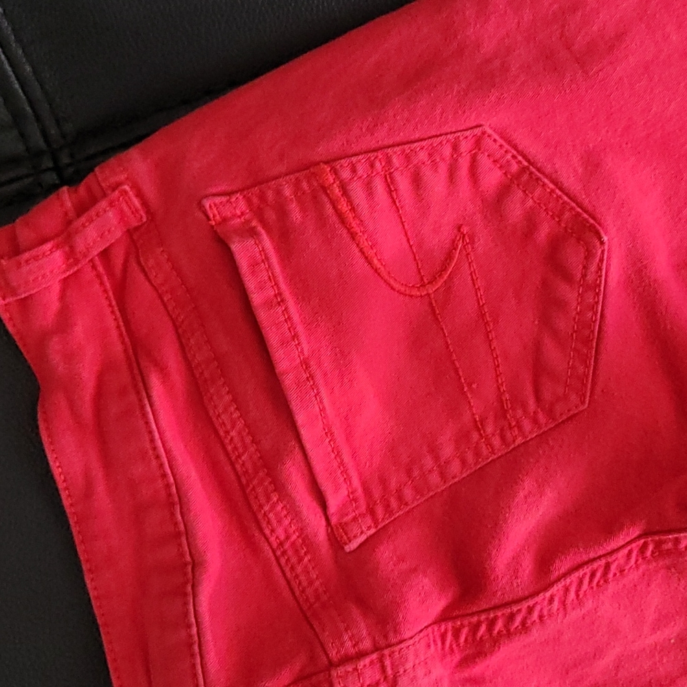 American Eagle Red Skinny Jeans - Picture 2 of 8